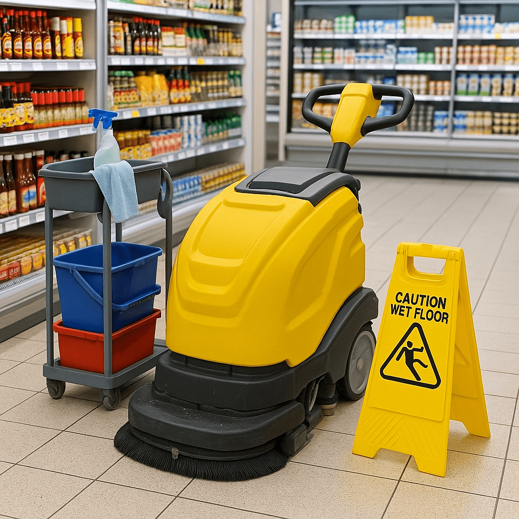 Supermarket cleaning